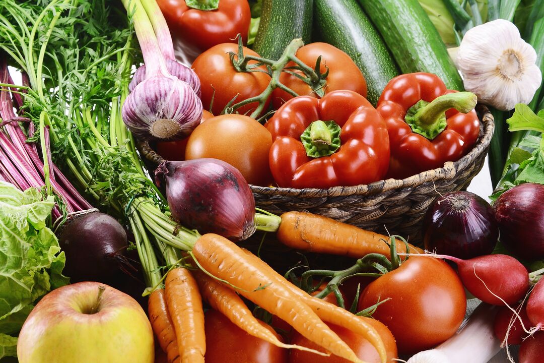 verduras y hierbas para la potencia